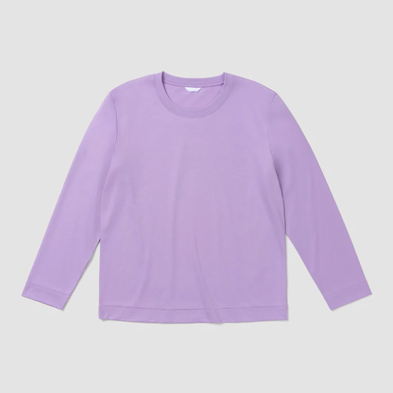 Sophie Long Sleeve Tee - Quiet Lavender